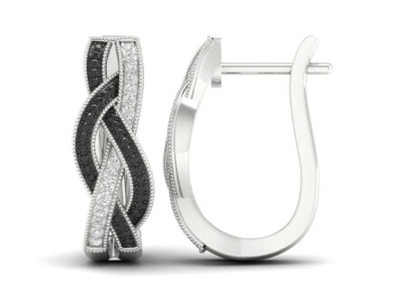 Kullast kõrvarõngad teemantidega 0,25 ct. Kood: 97hkc