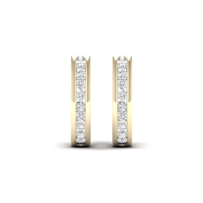 Kullast kõrvarõngad teemantidega 0,50 ct. Kood: 9hka - Image 5