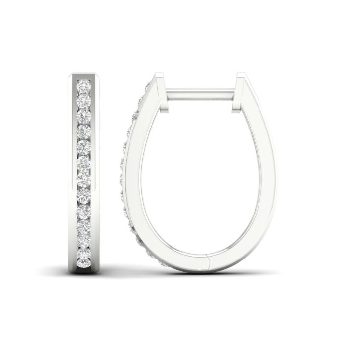Kullast kõrvarõngad teemantidega 0,50 ct. Kood: 96hka