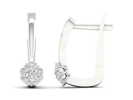 Kullast kõrvarõngad teemantidega 0,33 ct. Kood: 67hka