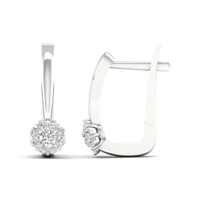 Kullast kõrvarõngad teemantidega 0,33 ct. Kood: 67hka