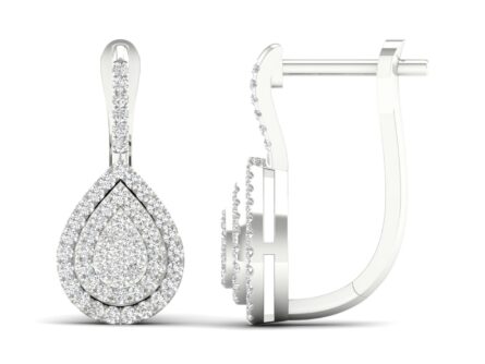 Kullast kõrvarõngad teemantidega 0,33 ct. Kood: 71hka