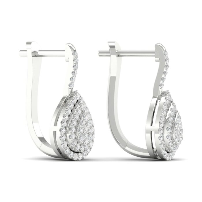 Kullast kõrvarõngad teemantidega 0,33 ct. Kood: 71hka - Image 2
