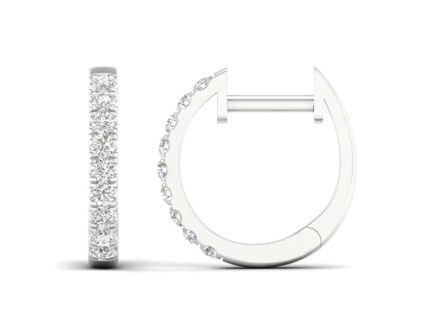 Kullast kõrvarõngad teemantidega 0,25 ct. Kood: 72hkc