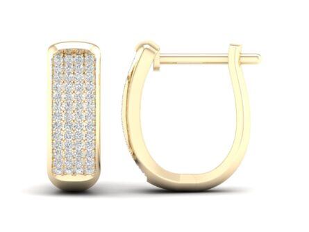 Kullast kõrvarõngad teemantidega 0,33 ct. Kood: 83hkc