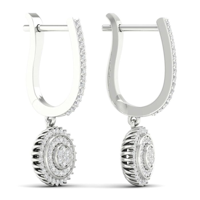 Kullast kõrvarõngad teemantidega 0,33 ct. Kood: 72hka - Image 2