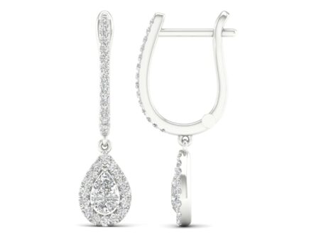 Kullast kõrvarõngad teemantidega 0,75 ct. Kood: 115hkc, 38hka