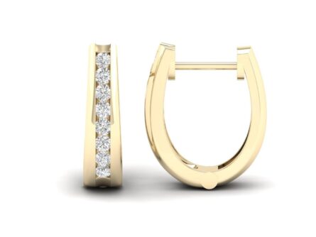 Kullast kõrvarõngad teemantidega 0,25 ct. Kood: 18hkc