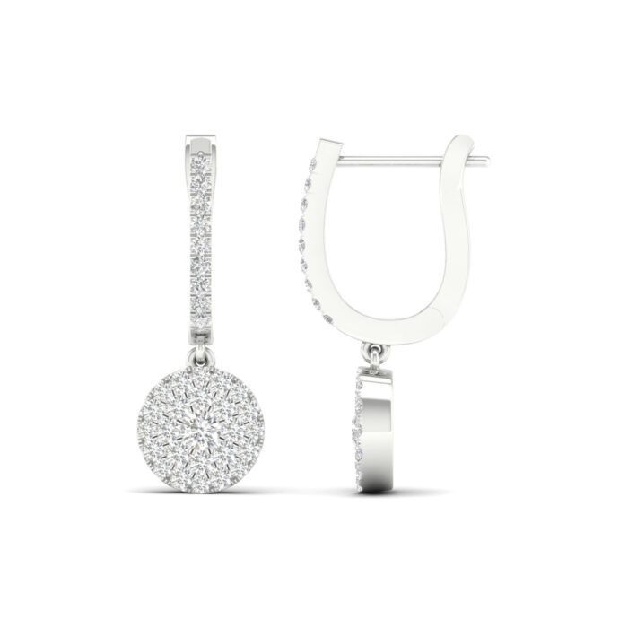 Kullast kõrvarõngad teemantidega 0,50 ct. Kood: 80hka