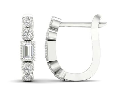 Gold earrings with diamonds 0,15 ct. Code: 176hm