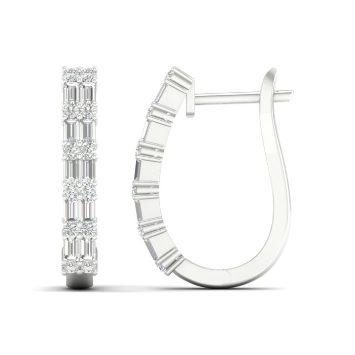 Kullast kõrvarõngad teemantidega 0,50 ct. Kood: 55HF - Image 2