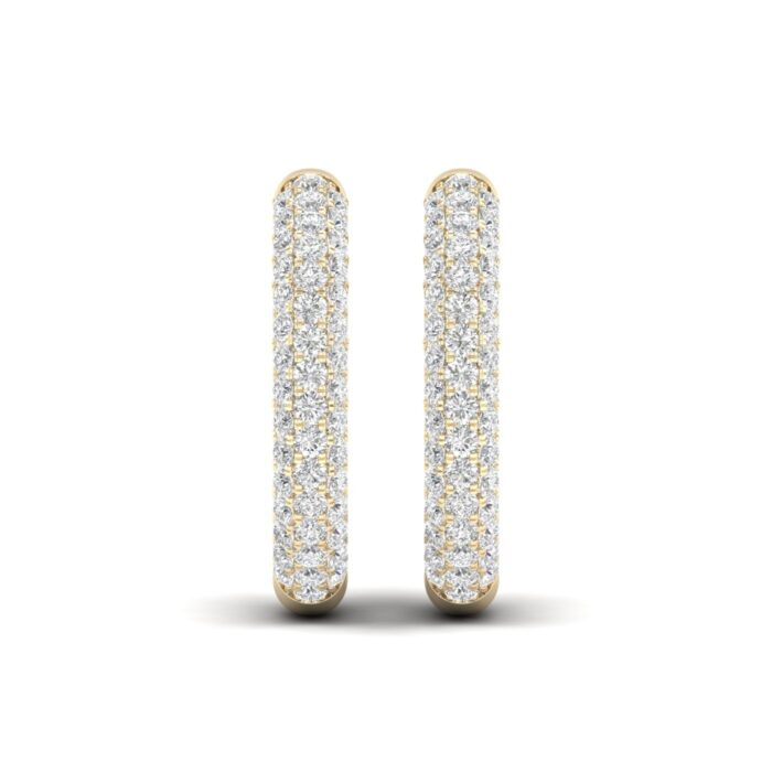 Kullast kõrvarõngad teemantidega 0,50 ct. Kood: 92hka - Image 4