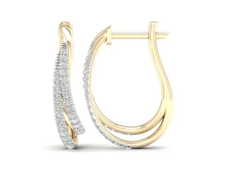 Gold earrings with diamonds 0,33 ct. Code: 82hf