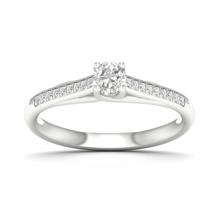 Kullast sõrmus teemantidega 0,27 ct. Kood: 63hkb