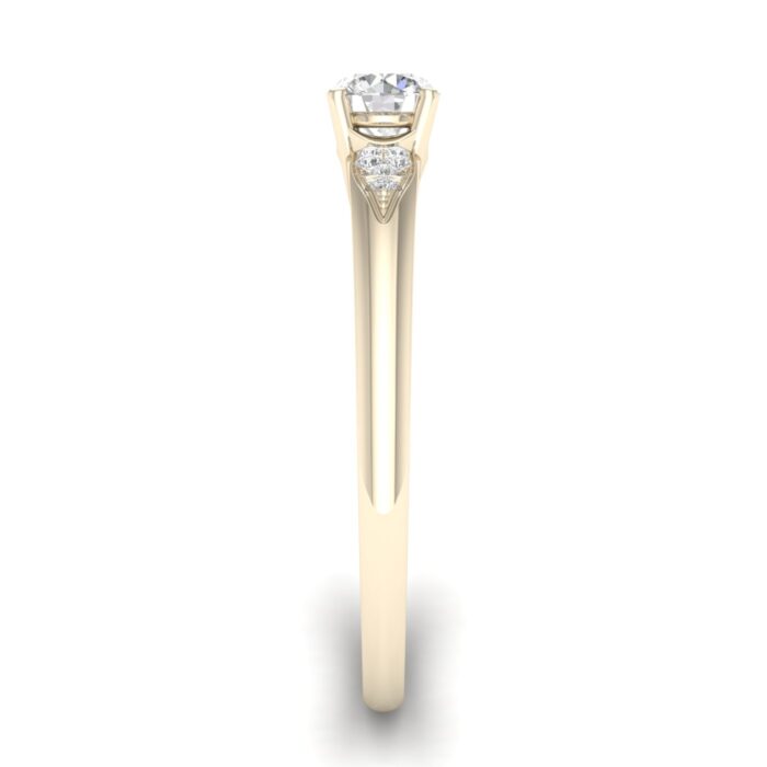 Kullast sõrmus teemantidega 0,23 ct. Kood: 64hkb - Image 3