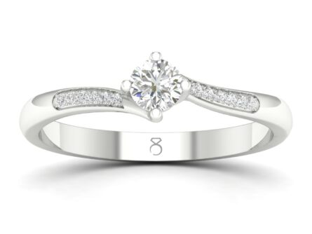 Kullast sõrmus teemantidega 0,23 ct. Kood: 65hkb,61hc