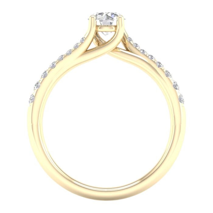 Kullast sõrmus teemantidega 0,50 ct. Kood: 58hkb,46hh - Image 6