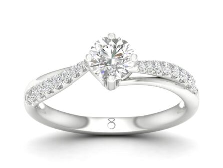 Kullast sõrmus teemantidega 0,50 ct. Kood: 59hkb,47hh