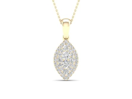 Gold pendant with 0,25 ct diamonds. Code: 105hm