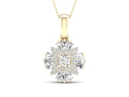 Gold pendant with diamonds 0,50 ct. Code: 103hm
