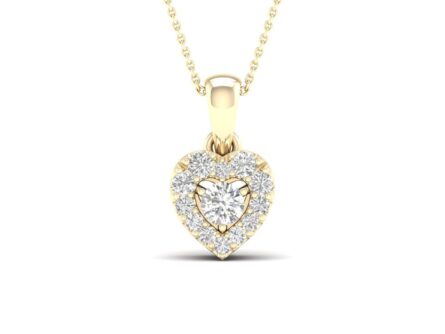 Kullast ripats teemantidega 0,25 ct. Kood: 201hkc
