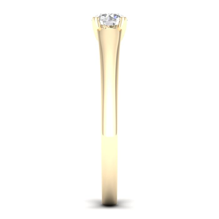 Kullast sõrmus teemantiga 0,25 ct. Kood: 44hb - Image 2