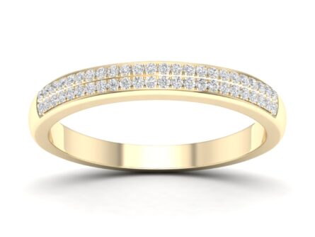 Kullast sõrmus teemantidega 0,15 ct. Kood: 72hkb
