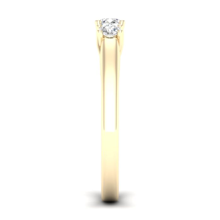 Kullast sõrmus teemantidega 0,25 ct. Kood: 74hkb - Image 3