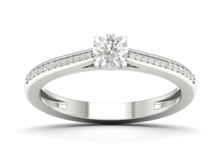 Kullast sõrmus teemantidega 0,17 ct. Kood: 43hkb,11hh