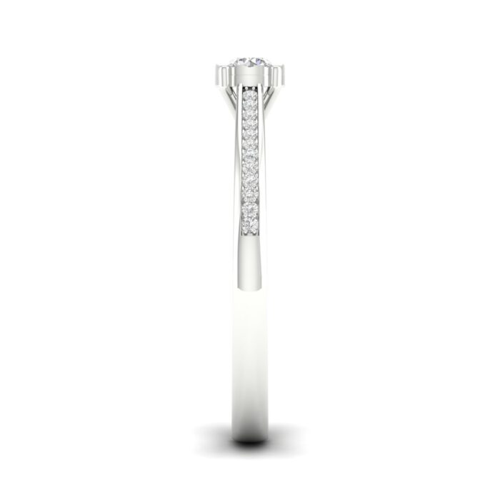Kullast sõrmus teemantidega 0,17 ct. Kood: 43hkb,11hh - Image 2