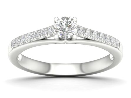 Kullast sõrmus teemantidega 0,50 ct. Kood: 40hh