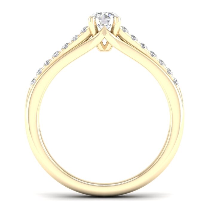 Kullast sõrmus teemantidega 0,50 ct. Kood: 40hkb - Image 3