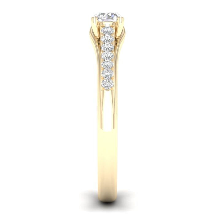 Kullast sõrmus teemantidega 0,50 ct. Kood: 40hkb - Image 4