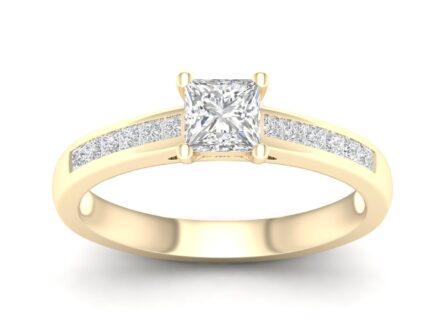Kullast sõrmus teemantidega 0,75 ct. Kood: 38hkb,33hh