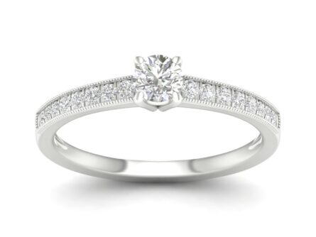 Kullast sõrmus teemantidega 0,50 ct. Kood: 22hc, 3hh