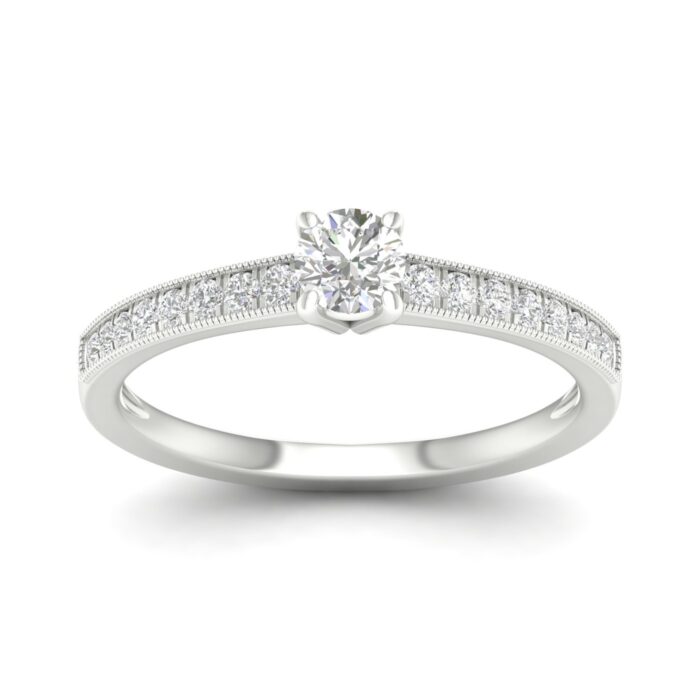 Kullast sõrmus teemantidega 0,50 ct. Kood: 22hc, 3hh