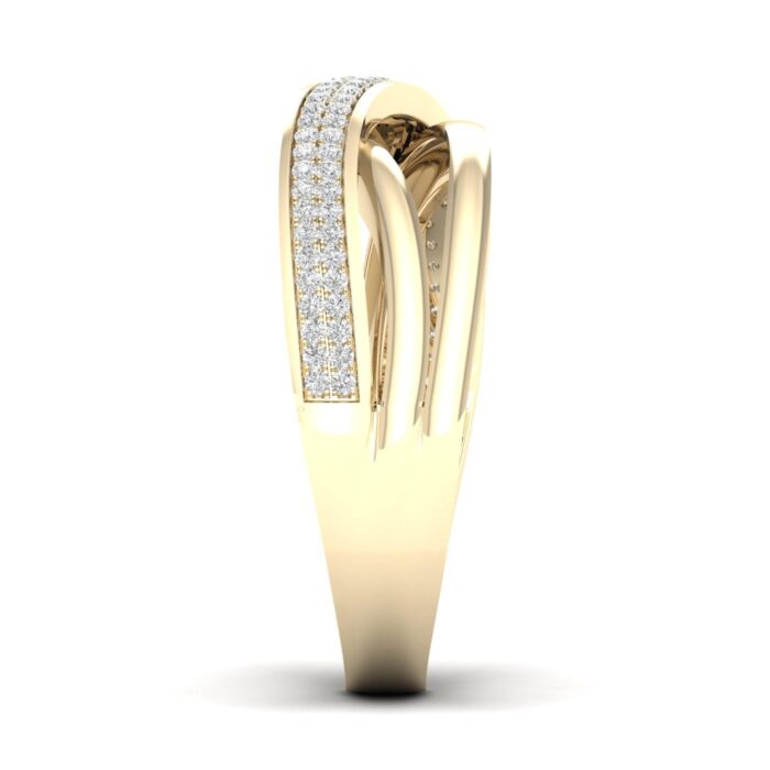 Kullast sõrmus teemantidega 0,17 ct. Kood: 6hkb, 2hf, 2hh - Image 4