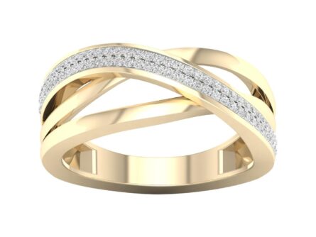 Kullast sõrmus teemantidega 0,17 ct. Kood: 6hkb, 2hf, 2hh