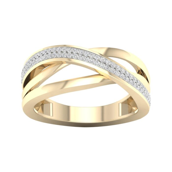 Kullast sõrmus teemantidega 0,17 ct. Kood: 6hkb, 2hf, 2hh