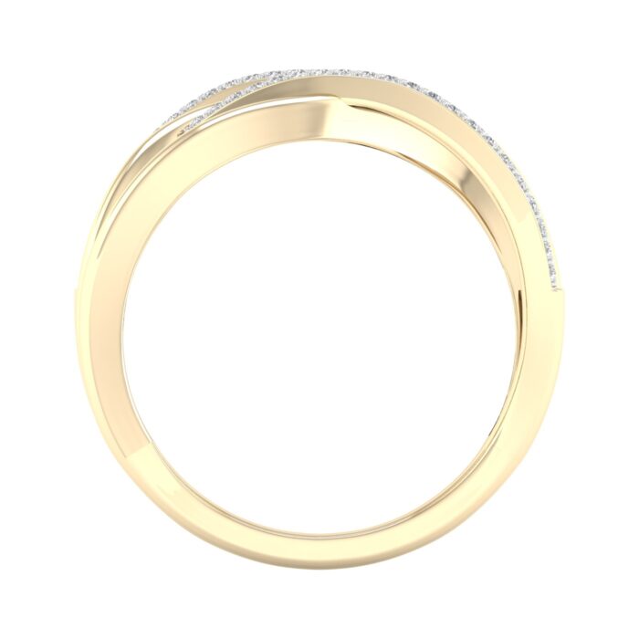Kullast sõrmus teemantidega 0,33 ct. Kood: 4hkb, 58hh - Image 2