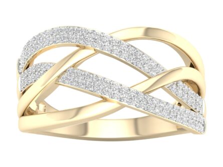 Kullast sõrmus teemantidega 0,33 ct. Kood: 4hkb, 58hh