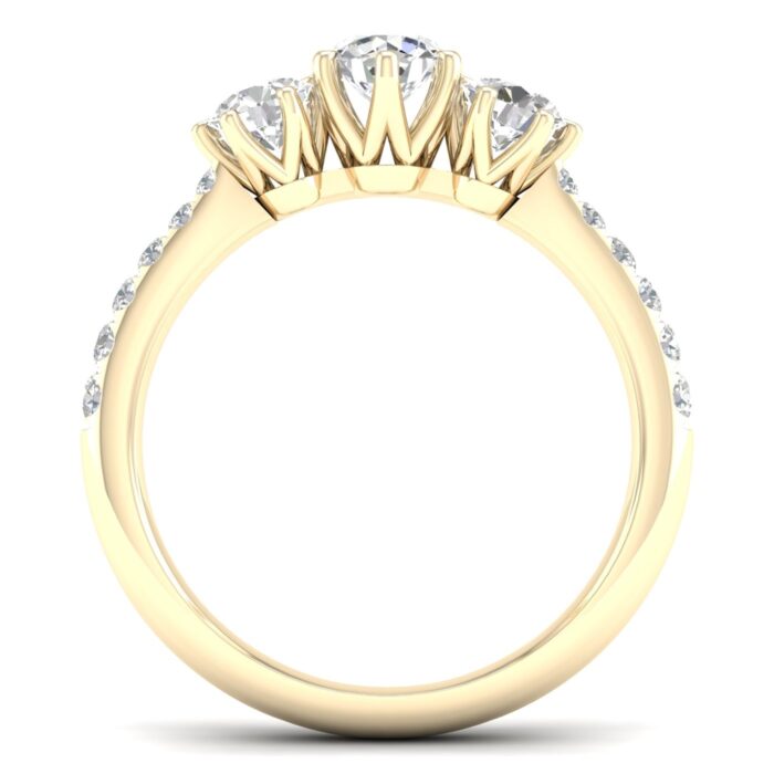 Kullast sõrmus teemantidega 0,40 ct. Kood: 16hkb,38hh,65hc - Image 2