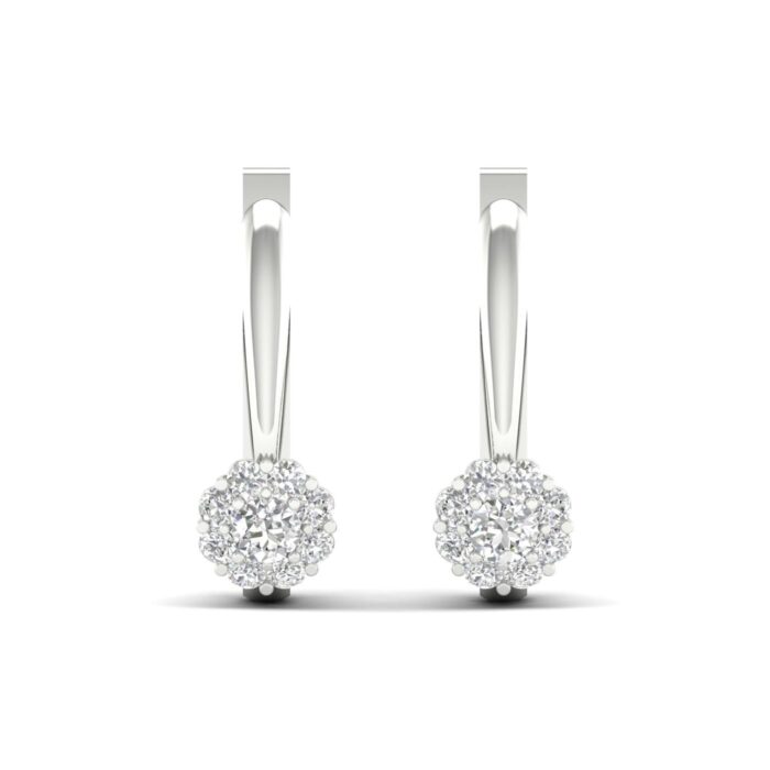 Kullast kõrvarõngad teemantidega 0,33 ct. Kood: 67hka - Image 3