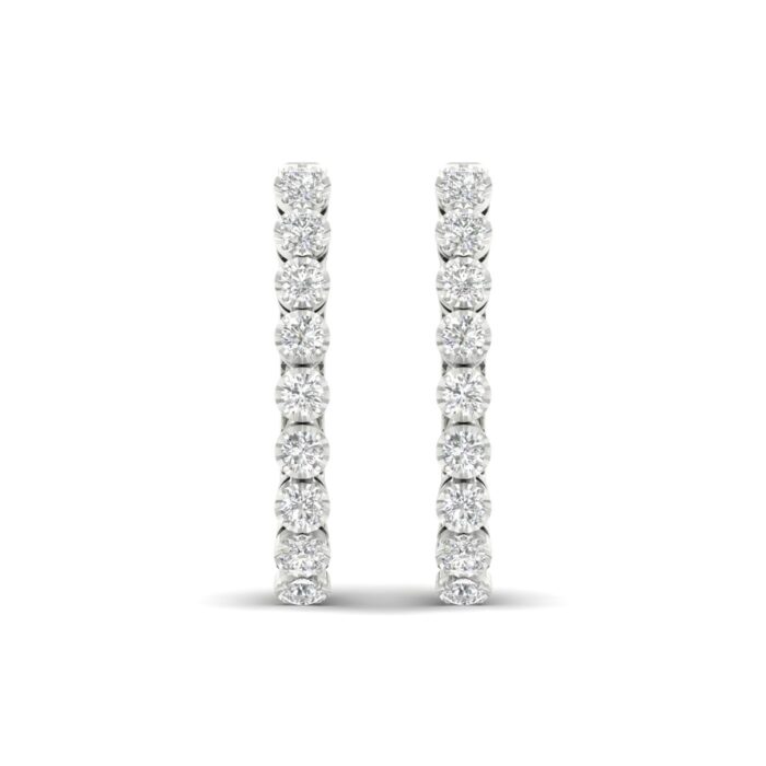 Kullast kõrvarõngad teemantidega 0,50 ct. Kood: 101hka - Image 5
