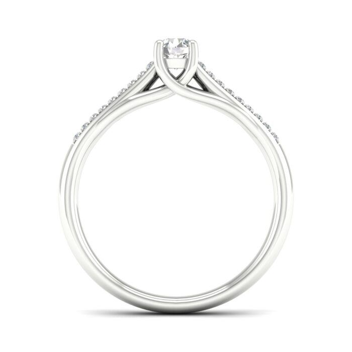 Kullast sõrmus teemantidega 0,27 ct. Kood: 63hkb - Image 3