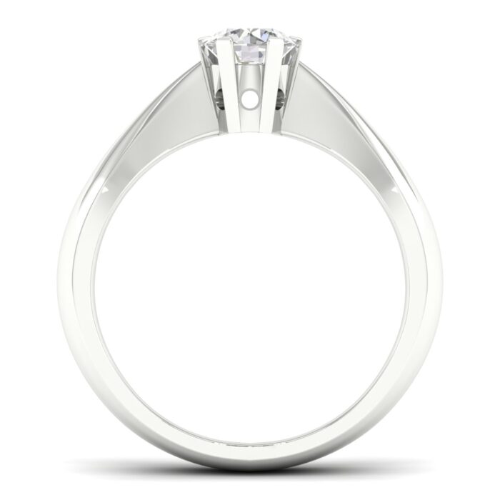 Kullast sõrmus teemantiga 0,30 ct. Kood: 14ha , 60hk - Image 4