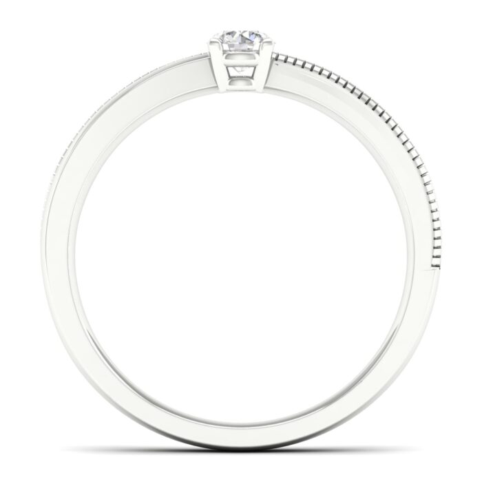 Kullast sõrmus teemantiga 0,25 ct. Kood: 81hb - Image 4