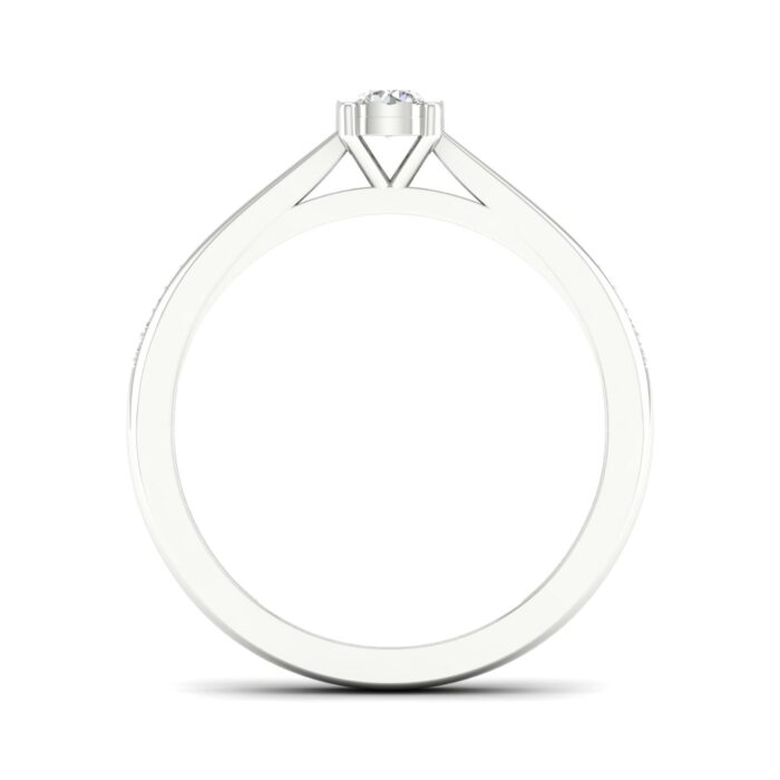Kullast sõrmus teemantidega 0,17 ct. Kood: 43hkb,11hh - Image 3