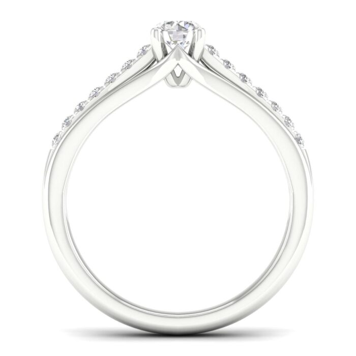 Kullast sõrmus teemantidega 0,50 ct. Kood: 40hh - Image 4