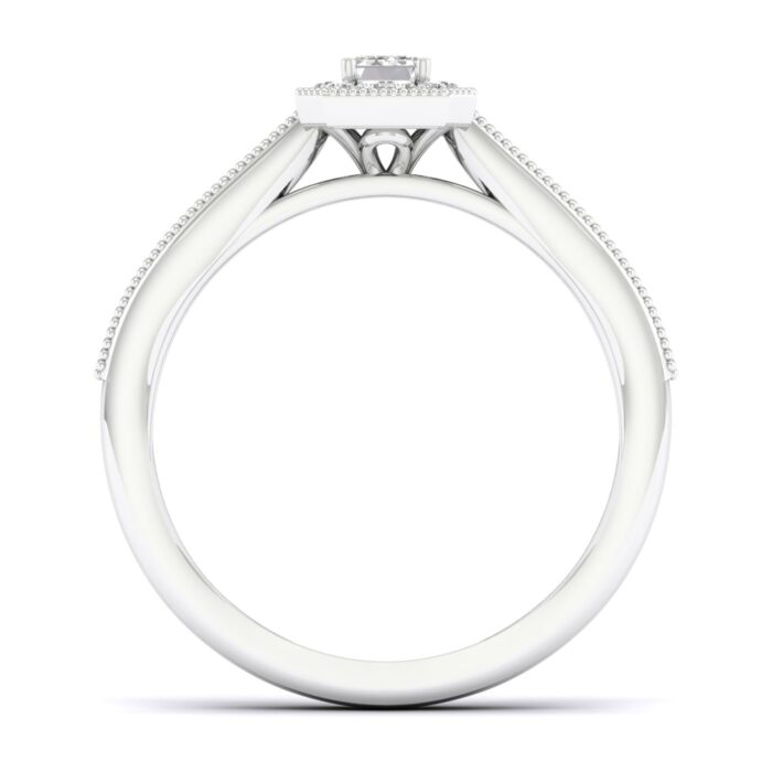 Kullast sõrmus teemantidega 0,33 ct. Kood: 36hkb,2hc - Image 4